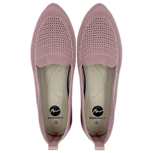 New Women's Spring/Summer Breathable Flyknit Mesh Shoes with Shallow Mouth Breathable and Anti slip Bean Shoes