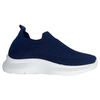 Navy blue men's and women's shoes breathable and plush sports and leisure shoes with a soft sole and fly woven sole