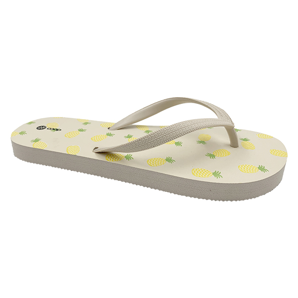 Printed new style flip flops with clip on feet slip resistant beach and beach sandals