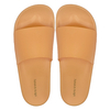 Orange one-piece slippers with anti slip soft sole can be worn externally simple women's slippers