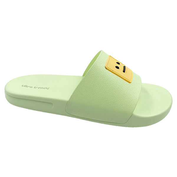 Summer new smiley face slippers women's home bathroom slippers one line slippers