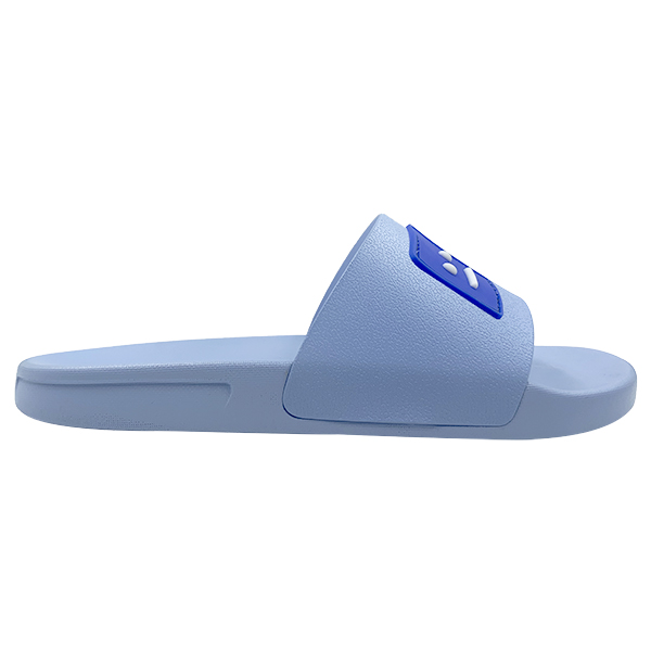 Cute smiling face blue one-piece slippers that can be worn externally simple women's shoes slippers