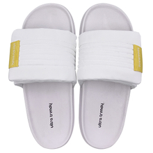 White slippers for summer wear 2023 new Velcro one line beach sandals