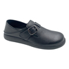 New women's fashionable belt buckle casual shoes with simple and solid color single shoes