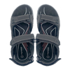 Men's summer thick soled open toe breathable Velcro shock-absorbing anti slip leather beach shoes