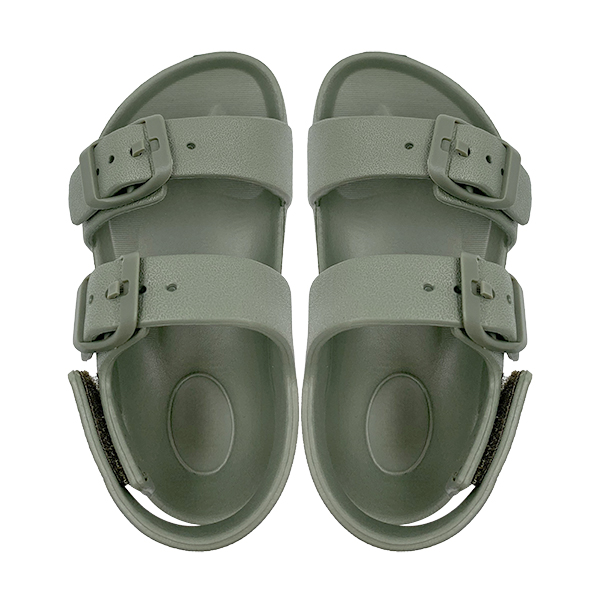 EVA boys' and girls' one-piece slippers with soft sole children's back strap anti slip and anti slip buckle sandals for outdoor wear on the beach