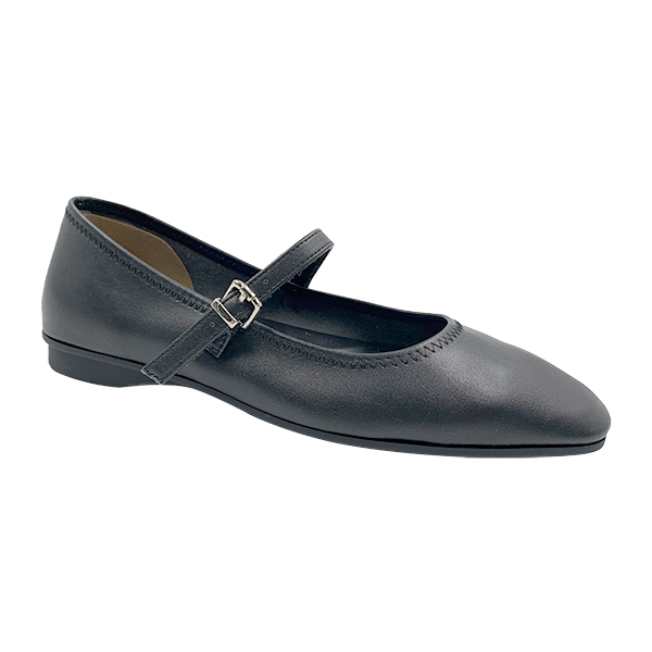 New soft soled genuine leather Mary Jane single shoes women's shoes with a single buckle and shallow mouth flat shoes small leather shoes