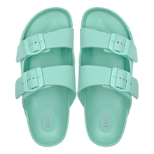 Light green EVA lightweight anti slip casual shower slippers Haken outdoor beach slippers women's summer