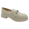 Thick soled loafers for women in the spring of 2025 new British style black small leather shoes one foot single shoe