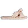 Female autumn and winter cute anti slip silent home floor leakage toe soft bottom plush indoor slippers