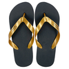 PVC golden smooth surface with flip flops comfortable and non slip internet famous cool slippers beach shoes