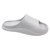 New solid color simple and lightweight indoor slippers for couples anti slip straight drag with a sense of stepping on poop casual cooldown