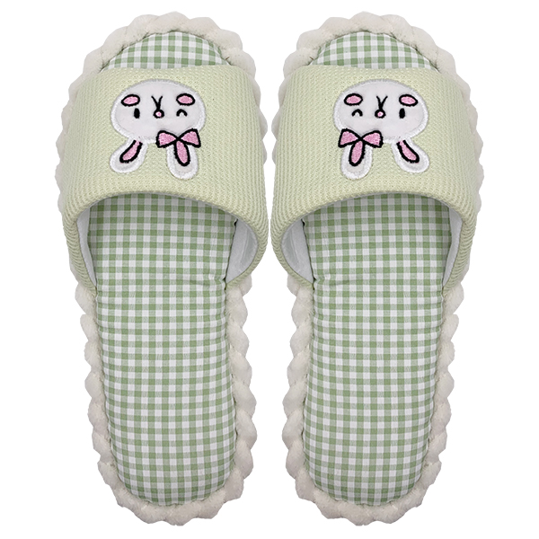 Four Seasons Fragrance Indoor Home Anti slip Breathable Sweat Absorbing Fabric Cotton Slippers