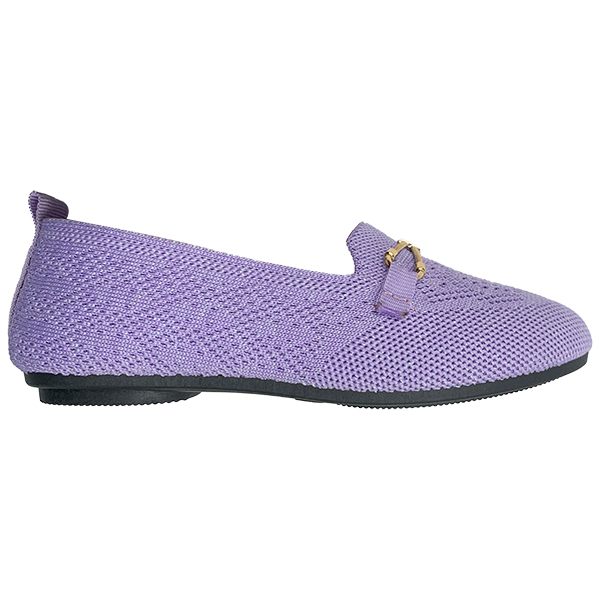 Purple Flying Weaving Girl's Shoes Breathable and Lightweight Girl's Board Shoes Super Light and Anti slip for Big Kids