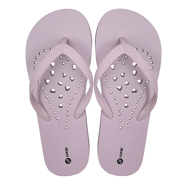 Hollow out heart-shaped new style flip flops with clip on feet slip resistant beach and beach sandals