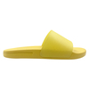 Yellow one-piece slippers with anti slip soft sole can be worn as women's slippers