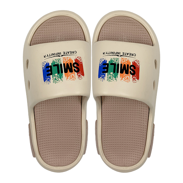 Trendy brand slippers for men new style for wearing on the outside with thick bottom EVA beach shoes in a straight drag