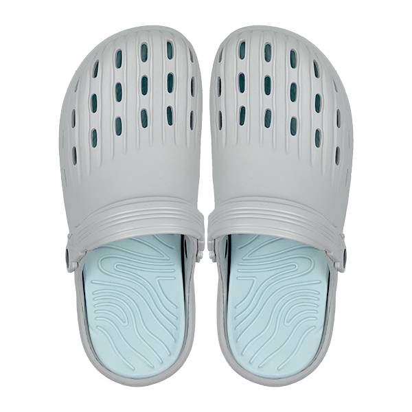 New men's perforated shoes with anti slip toe cap slippers for nurses hollowed out flat beach shoes