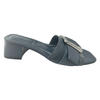 New style open toed thick heel sandals in a straight line casual and fashionable women's slippers