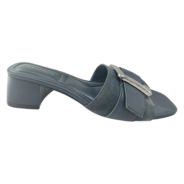 New style open toed thick heel sandals in a straight line casual and fashionable women's slippers