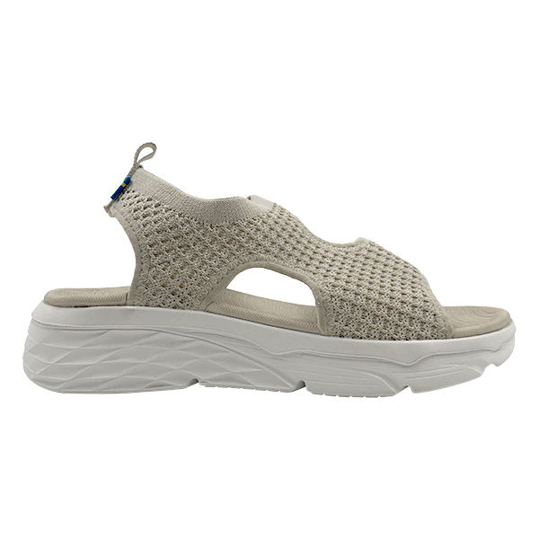 Sandals women's summer new soft sole fly woven thick sole sponge cake sports Roman beach shoes