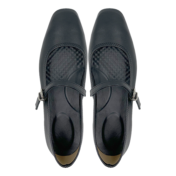 New soft soled genuine leather Mary Jane single shoes women's shoes with a single buckle and shallow mouth flat shoes small leather shoes
