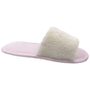 Women's embroidered open toed fruit strawberry watermelon home wooden floor imitation rabbit hair cotton slippers