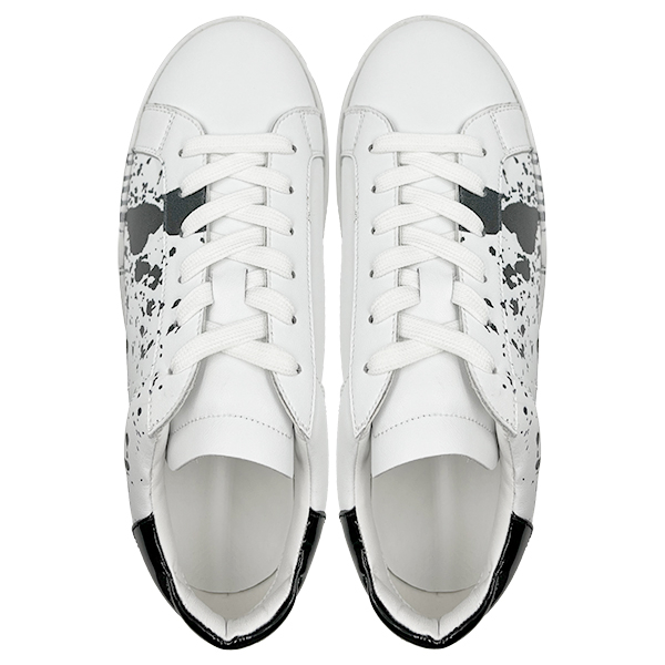 New Instagram niche design graffiti white shoes for couples versatile casual shoes board shoes