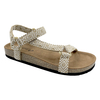 New summer fashion trend flat bottomed cork mop Velcro women's sandals