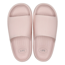 Pink EVA thick soled cool slippers for women in summer with a sense of stepping on poop when worn outdoors. Indoor home bathroom anti slip and anti odor slippers