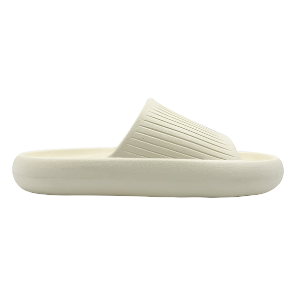 Light yellow EVA thick soled sandals for women's summer outdoor wear with a sense of stepping on poop suitable for indoor home use