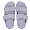Purple women's thick soled two character sandals are casual and versatile shoes for daily wear. They are lightweight breathable and can be worn as beach sandals