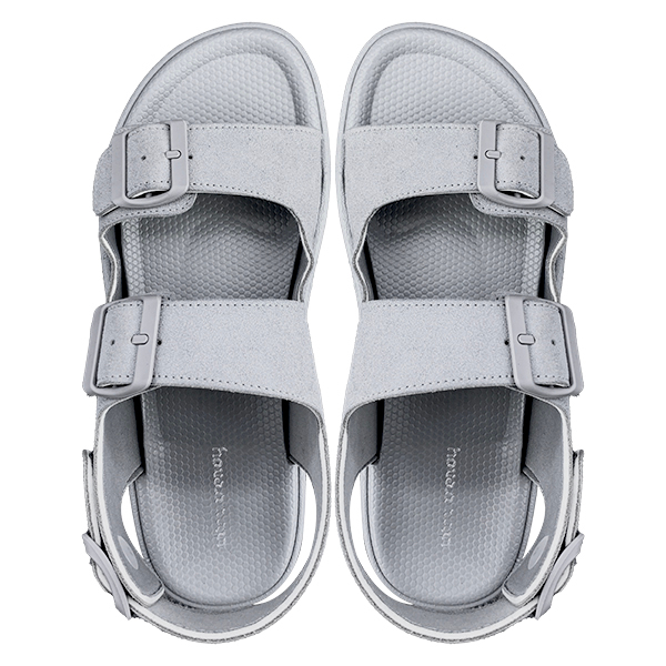 Grey men's sandals are casual and versatile shoes for daily wear They are lightweight breathable and can be worn as beach sandals
