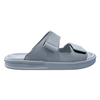 Grey men's thick soled two character sandals for daily wear lightweight and breathable suitable for outdoor beach wear