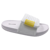 White slippers for summer wear 2023 new Velcro one line beach sandals