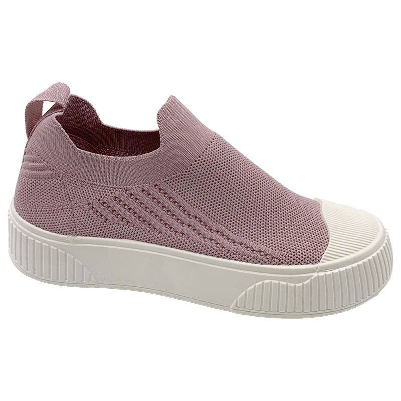 Pink Canvas Trendy Shoes Korean Edition Versatile One Step Kick Lazy Flying Weaving Shoes