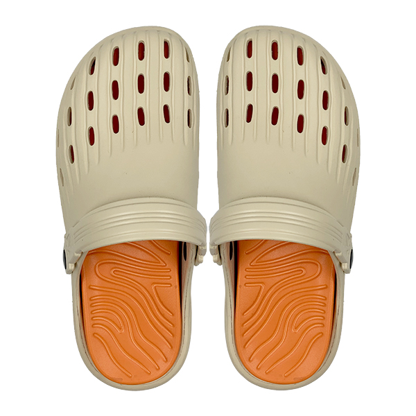 New men's perforated shoes with anti slip toe cap slippers for nurses hollowed out flat beach shoes
