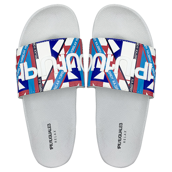Summer couple slippers men's and women's outdoor wear graffiti home versatile one line mop