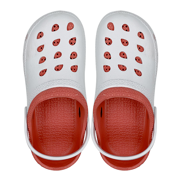 Outdoor comfortable lightweight breathable anti slip two-piece perforated shoes for couples in spring and summer