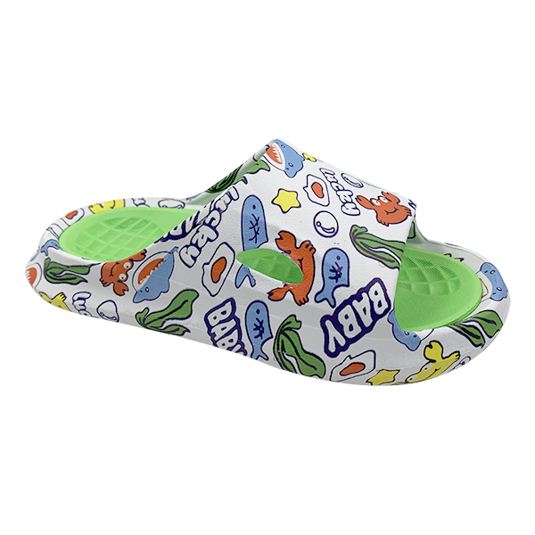 Cartoon printed men's and women's slippers summer home soft soled slippers bathroom beach anti slip one line slippers