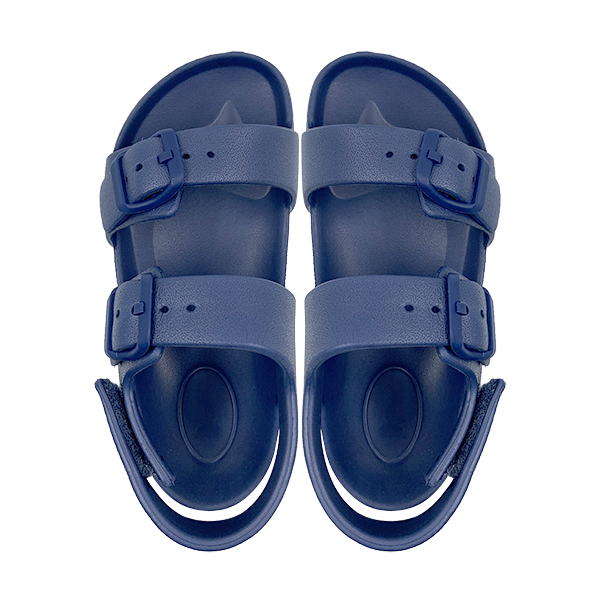 EVA boys' and girls' one-piece slippers with soft sole children's back strap anti slip and anti slip buckle sandals for outdoor wear on the beach