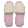 Women's embroidered open toed fruit strawberry watermelon home wooden floor imitation rabbit hair cotton slippers
