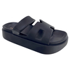 New men's shoe slippers with Roman hollow out thick sole and wide surface summer cool slippers exposed toe jelly shoes