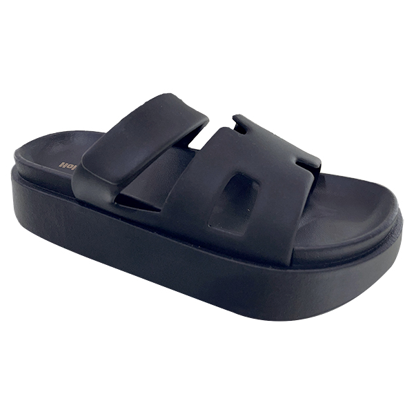 New men's shoe slippers with Roman hollow out thick sole and wide surface summer cool slippers exposed toe jelly shoes