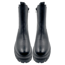 Cowhide version genuine leather Martin boots women's British style mid leg boots thick soled chimney women's boots Chelsea short boots