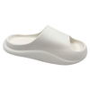 New solid color simple and lightweight indoor slippers for couples anti slip straight drag with a sense of stepping on poop casual cooldown