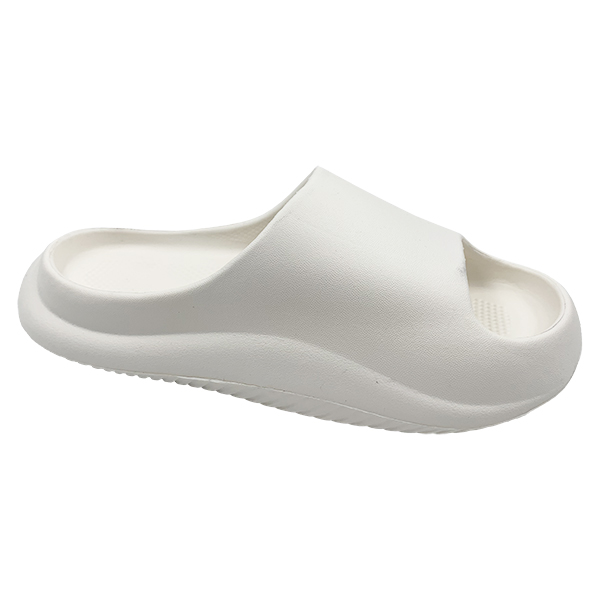 New solid color simple and lightweight indoor slippers for couples anti slip straight drag with a sense of stepping on poop casual cooldown
