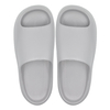 New solid color simple and lightweight indoor slippers for couples anti slip straight drag with a sense of stepping on poop casual cooldown