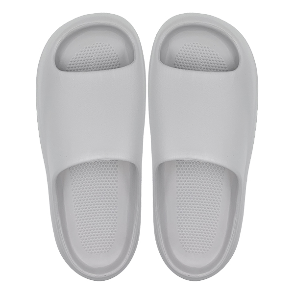 New solid color simple and lightweight indoor slippers for couples anti slip straight drag with a sense of stepping on poop casual cooldown