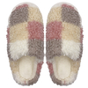 Women's winter indoor home plush stepping on poop feeling anti slip and warm home soft bottom cotton slippers